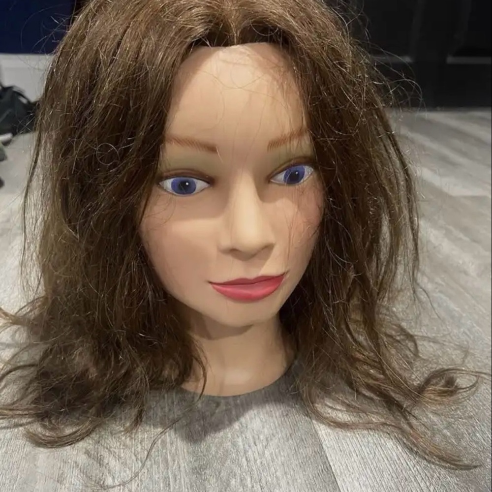 Brown Hair Mannequin Head for Styling
